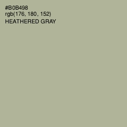 #B0B498 - Heathered Gray Color Image